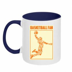 Чашка двухцветная 320ml Basketball fan - PrintSalon