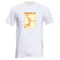 Мужская футболка для спорта Basketball fan - PrintSalon