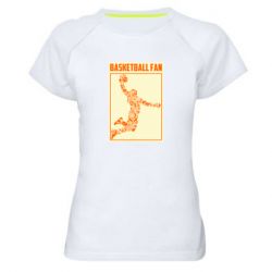 Женская футболка для спорта Basketball fan - PrintSalon