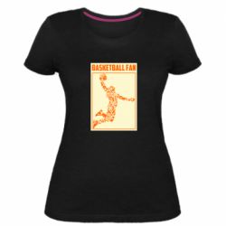 Женская премиум футболка Basketball fan - PrintSalon