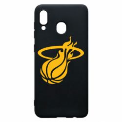 Чехол для Samsung A20 Баскетбольный мяч в кольце - PrintSalon