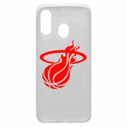 Чехол для Samsung A40 Баскетбольный мяч в кольце - PrintSalon