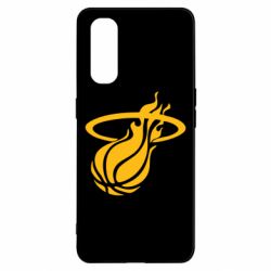 Чехол для Oppo Find X2 Баскетбольный мяч в кольце - PrintSalon