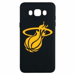 Чехол для Samsung J7 2016 Баскетбольный мяч в кольце - PrintSalon