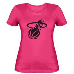 Женская футболка Баскетбольный мяч в кольце - PrintSalon