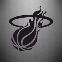 Наклейка Баскетбольный мяч в кольце - PrintSalon