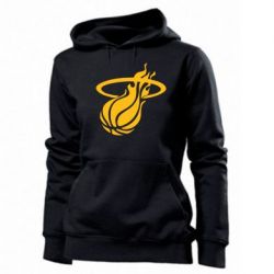 Женское худи Баскетбольный мяч в кольце - PrintSalon