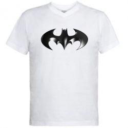 Чоловіча футболка з V-подібним вирізом Batman "3d Logo" - PrintSalon