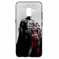 Чехол для Samsung A8+ 2018 Batman and Harley Quinn - PrintSalon