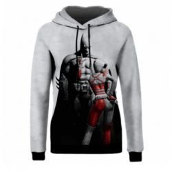 Жіноче 3D худі Batman and Harley Quinn-PrintSalon Жіноче 3D худі Batman and Harley Quinn