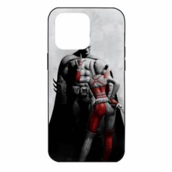 Чехол для iPhone 14 Pro Max Batman and Harley Quinn - PrintSalon