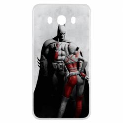 Чехол для Samsung J7 2016 Batman and Harley Quinn - PrintSalon