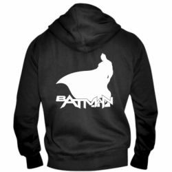 Чоловічі худі на блискавці Batman and text - PrintSalon