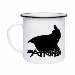 Кружка емальована Batman and text - PrintSalon