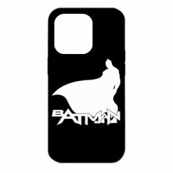 Чохол для iPhone 14 Pro Batman and text - PrintSalon