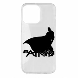 Чохол для iPhone 14 Pro Max Batman and text - PrintSalon