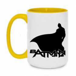 Чашка двокольорова велика Batman and text