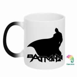 Чашка-хамелеон Batman and text - PrintSalon