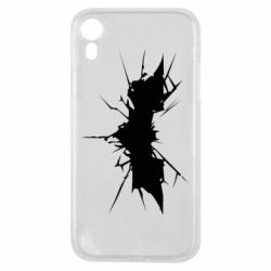 Чехол для iPhone XR Batman cracks - PrintSalon