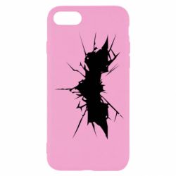 Чехол для iPhone SE 2020 Batman cracks - PrintSalon