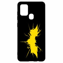 Чехол для Samsung A21s Batman cracks - PrintSalon