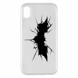 Чехол для iPhone X/Xs Batman cracks - PrintSalon