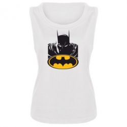 Женская майка Batman face - PrintSalon