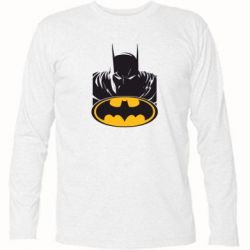 Футболка с длинным рукавом Batman face - PrintSalon