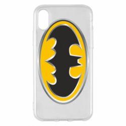 Чохол для iPhone X/Xs Batman Gold Logo - PrintSalon