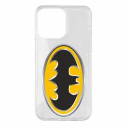 Чохол для iPhone 14 Pro Max Batman Gold Logo - PrintSalon