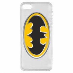 Чохол для iphone 5/5S/SE Batman Gold Logo - PrintSalon