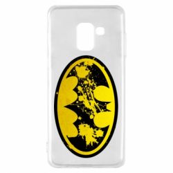 Чехол для Samsung A8 2018 Batman Graffiti - PrintSalon