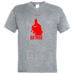 Чоловіча футболка з V-подібним вирізом Batman, justice - PrintSalon