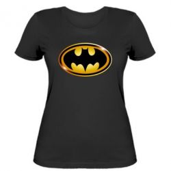 Жіноча футболка Batman logo Gold - PrintSalon