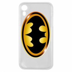 Чохол для iPhone XR Batman logo Gold - PrintSalon