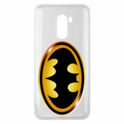 Чохол для Xiaomi Pocophone F1 Batman logo Gold - PrintSalon