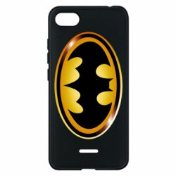 Чохол для Xiaomi Redmi 6A Batman logo Gold - PrintSalon