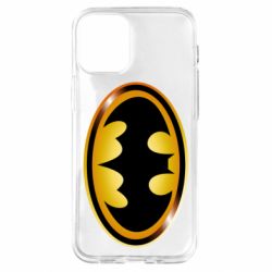 Чохол для iPhone 12 mini Batman logo Gold - PrintSalon