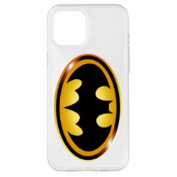 Чохол для iPhone 12 Pro Max Batman logo Gold - PrintSalon