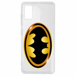 Чехол для Samsung A41 Batman logo Gold