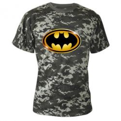 Камуфляжна футболка Batman logo Gold - PrintSalon