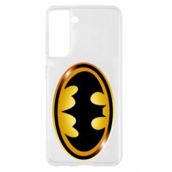 Чехол для Samsung S21 Batman logo Gold