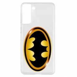Чохол для Samsung S21+ Batman logo Gold - PrintSalon