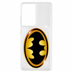 Чохол для Samsung S21 Ultra Batman logo Gold - PrintSalon