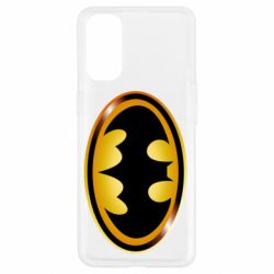 Чохол для Oppo Reno 4Batman logo Gold - PrintSalon