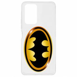 Чохол для Xiaomi Redmi Note 10 Pro Batman logo Gold - PrintSalon
