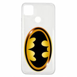 Чохол для Xiaomi Redmi 9c Batman logo Gold - PrintSalon