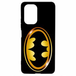 Чохол для Xiaomi Poco F3/K40 Batman logo Gold - PrintSalon