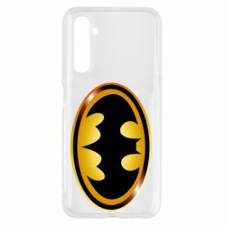 Чохол для Realme 6 Batman logo Gold - PrintSalon