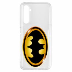 Чохол для Realme 6 Pro Batman logo Gold - PrintSalon